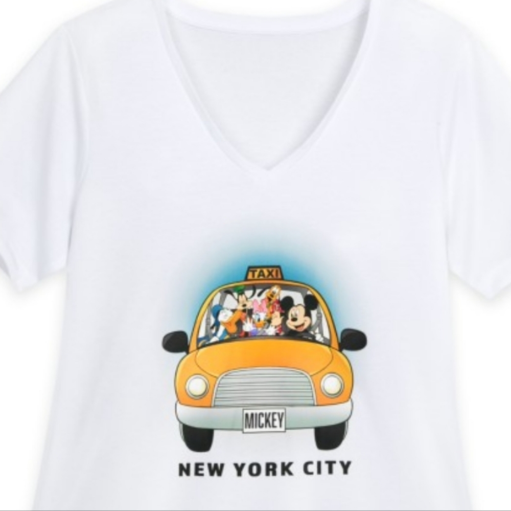 Women's V-neck Disney's Mickey Mouse Graphic T-shirt xsm NEW